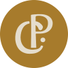 Gold circle, CP logo